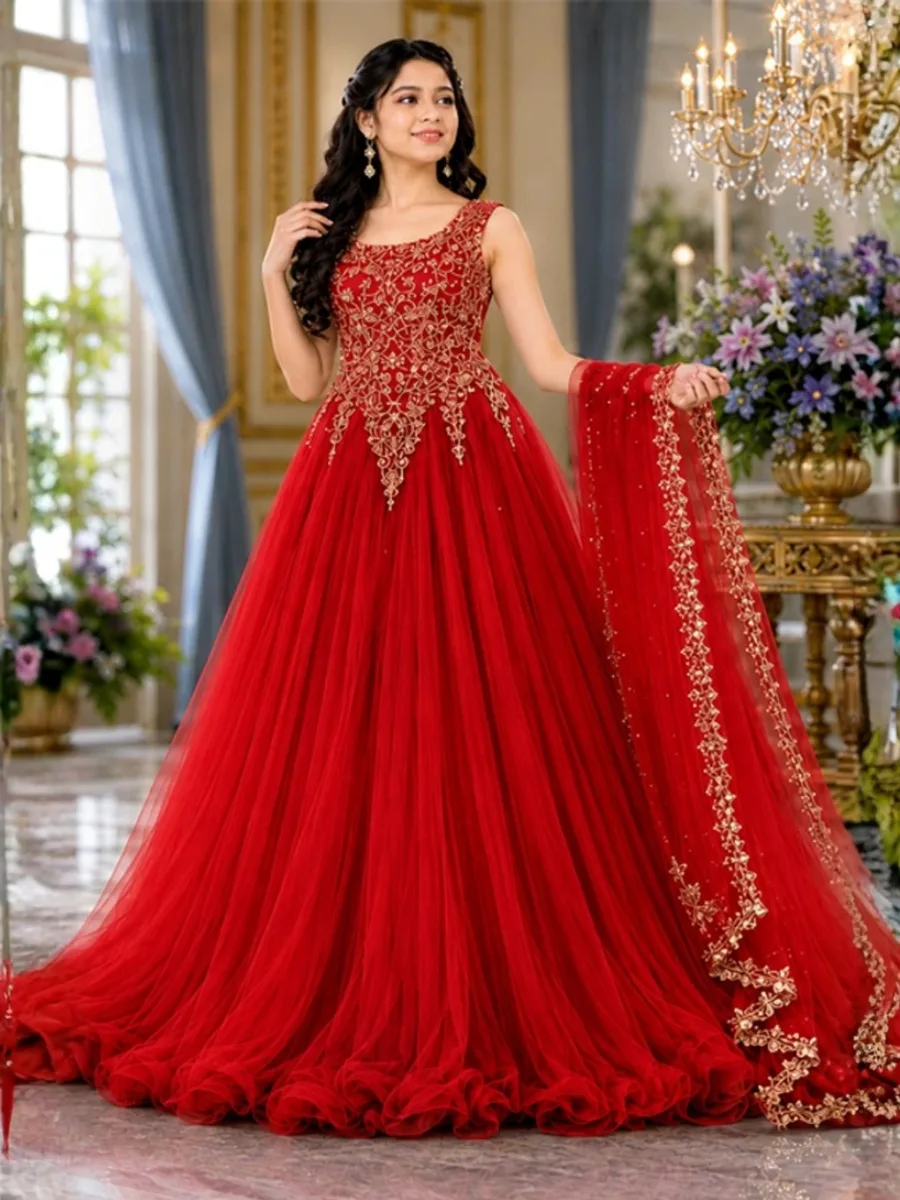 Elegant Women’s Gown – Graceful Style for Every Occasion — Gowns from Riyara Boutique, a verified 6thLoom designer