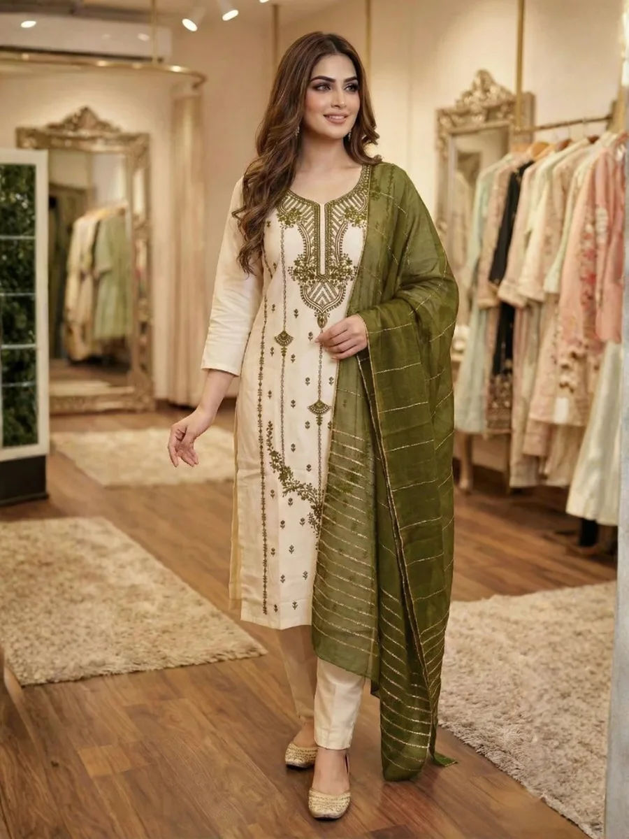 Trendy Kurta Set – Modern Ethnic Style for Every Occasion — Kurta Sets from Riyara Boutique, a verified 6thLoom designer