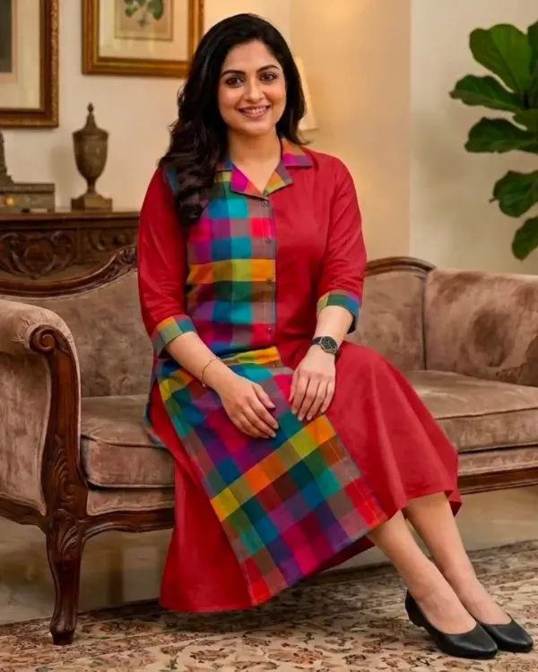 Aline kurti with pockets 