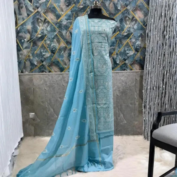 Exclusive Banarasi Unstitched Salwar with Dupatta