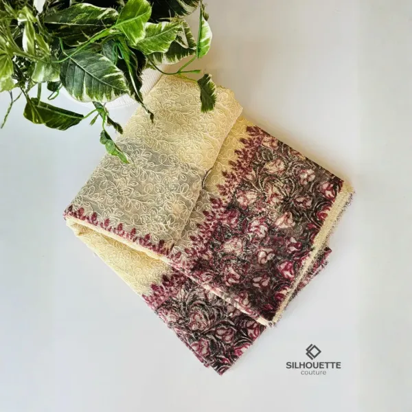 Embroidered saree